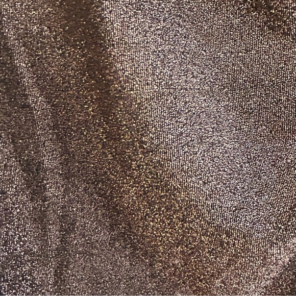 NWT Bishop & Young Rose Gold Metallic One Sleeve Bodycon Dress Size M - Picture 9 of 10